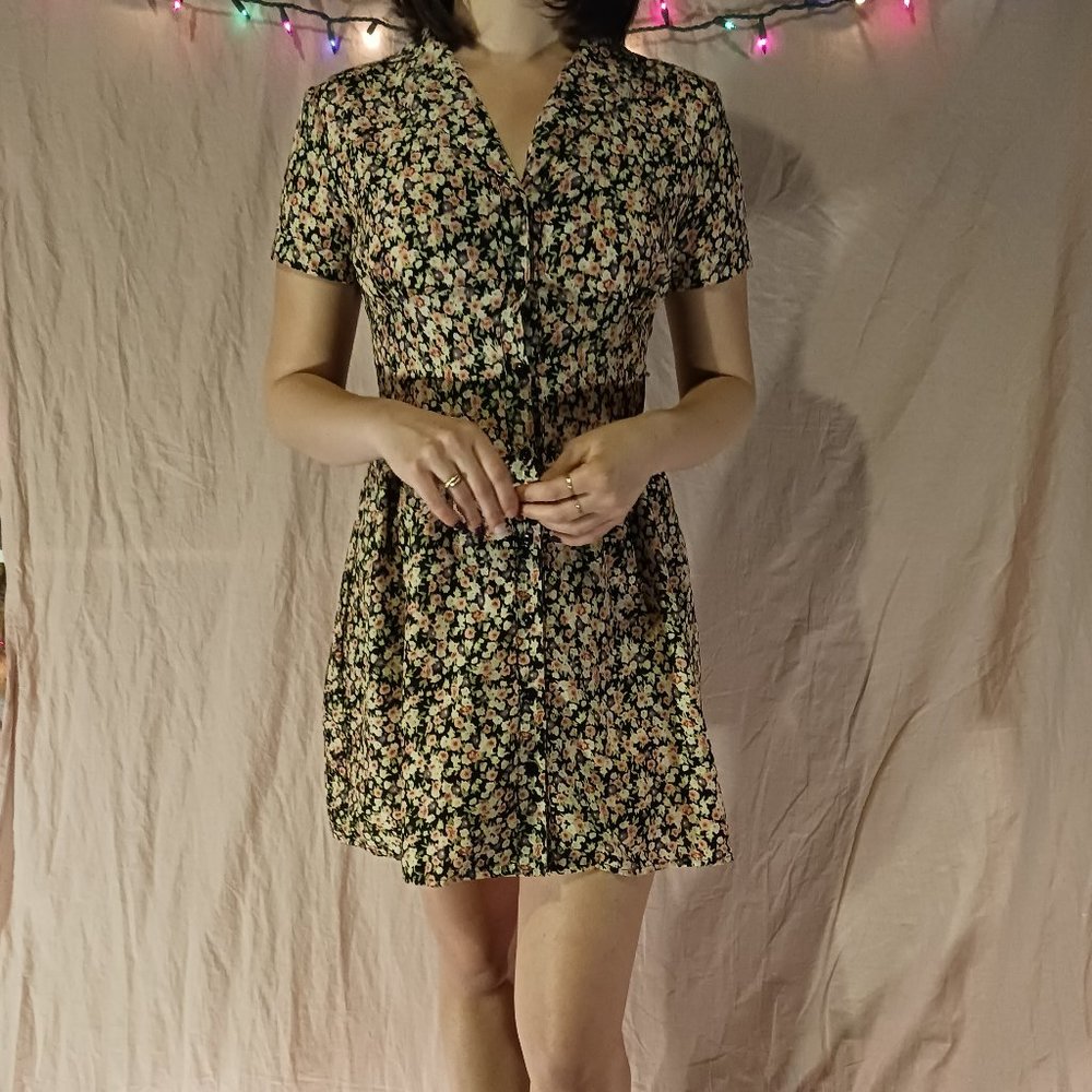 90s floral dress